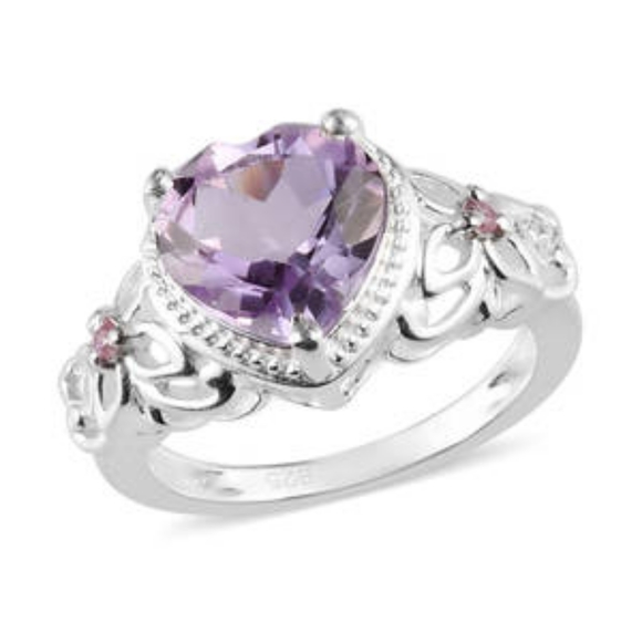 AMETHYST STERLING SILVER RING - Picture 2 of 6